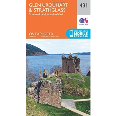 Abbildung von Glen Urquhart and Strathglass (OS Explorer Map, Band 431)