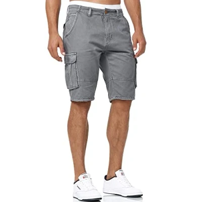 Abbildung von Indicode Jeans Blixt Shorts, Herren, Größe: XL, Iron