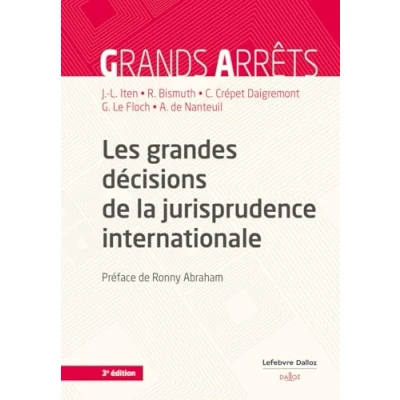 Abbildung von Les grandes décisions de la jurisprudence internationale. 3e éd.