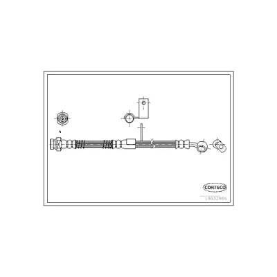 Abbildung von CORTECO 19032996 Bremsschläuche Vorderachse 490