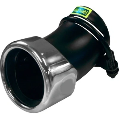 Abbildung von AUTO STYLE Endrohr Edelstahl rund 76mm verstellbar 45 55mm Anschluß