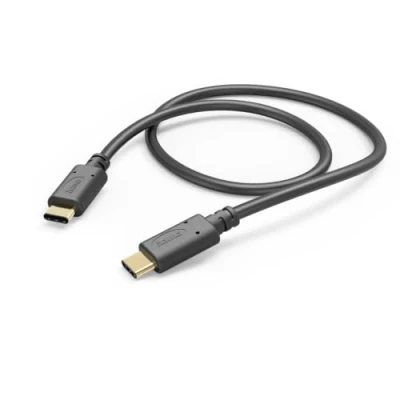 Abbildung von Hama Schnellladekabel mit 2x USB C Anschluss schwarz, 1 m, Standard 2.0 Kabel, C, (100 cm)