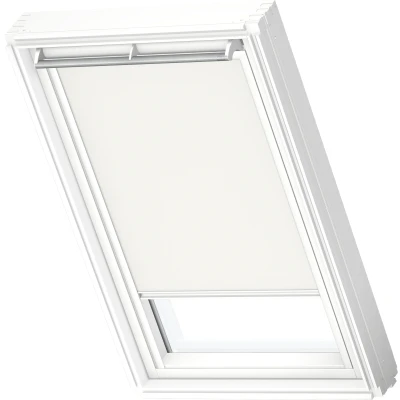 Abbildung von VELUX Original Dachfenster Verdunkelungsrollo, mit weißer Führungsschiene, Weiß, für GGL U08, GGU GPL GPU VFE UK38
