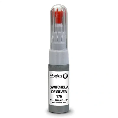 Abbildung von SD COLORS Ausbesserungslackstift für Opel Silver 176, 20 ML, Kratzer, Chip, Pinsel, Farbcode silberfarben