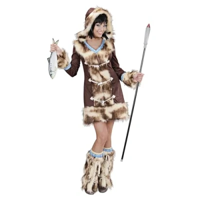 Abbildung von W WIDMANN MILANO Party Fashion Kostüm Aikaa Eskimo Girl, Kleid, Stulpen, Karneval, Mottoparty