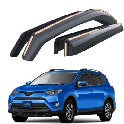 Abbildung von Goodyear Windabweiser für/kompatible mit Toyota RAV4 2013 2018 SUV, Autofenster Regenschutz, Regenabweiser, Integrierte Deflektoren, 4 Stück