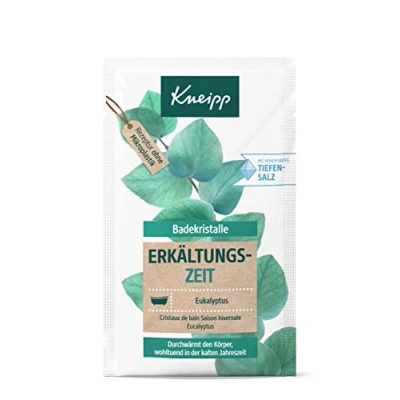 Abbildung von Kneipp Badekristalle Erkältungszeit Mit wertvollem ätherischem Eukalyptusöl hohem Anteil Tiefensalz 60g