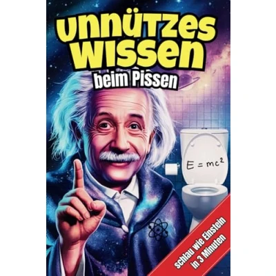 Abbildung von Unnützes Wissen beim Pissen Schlau wie Einstein in 3 Minuten: Das humorvolle Geschenkbuch mit über 200 lustigen und kuriosen Fakten für Klugscheißer Wissensdurstige!