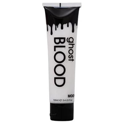 Abbildung von Moon Terror UV Geisterblut Supersize, Kunstblut, SFX Make up für Halloween Vampir Zombie Theaterbühne, Spezialeffekt (Geisterblut, 100 ml)