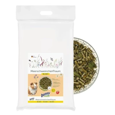 Abbildung von bunnyNature MeerschweinchenTraum Basic Meerschweinchen Alleinfuttermittel ab dem 5. Lebensmonat 63 Pflanzen &amp; Kräuter, Vitamin C Superfood 4kg