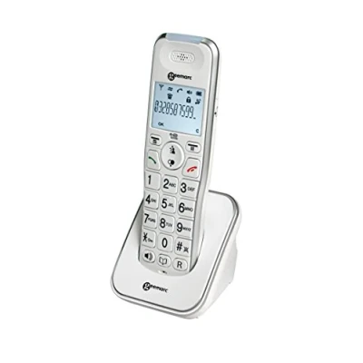 Abbildung von Geemarc Amplidect 295 HS Zusätzliches Mobilteil für die Serie mit großen Tasten und großem Display Basisstation Erforderlich Geringer bis mittlerer Hörverlust Version DE