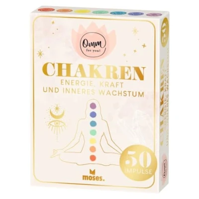 Abbildung von moses. Omm for you Chakren Energie, Kraft und inneres Wachstum, 50 Karten mit Ritualen, Körperübungen Meditationen für ein Leben in Balance
