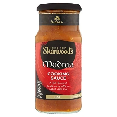 Abbildung von Sharwood der Cooking Sauce Madras (420g) Packung mit 6
