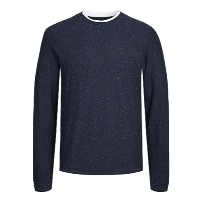 Abbildung von Jack &amp; Jones Klassischer Strickpullover, Herren, Größe: Medium, Total eclipse