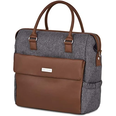 Abbildung von ABC Design Wickeltasche Jetset Aufbewahrungstasche für Windeln und Co. Auch zum Umhängen oder als Rucksack tragbar Mit Zubehör Farbe: Street