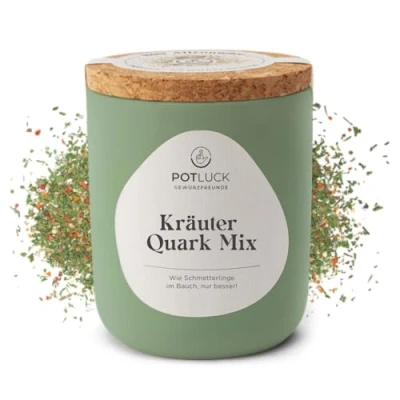 Abbildung von POTLUCK I PrimaVera Dip Gewürzmischung für Kräuterbutter, Dips und Dressings 45 g im Keramiktopf Gesunde Ernährung, Lecker Essen zu Hause