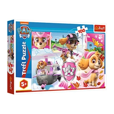 Abbildung von Trefl, Puzzle, Skye in Aktion, PAW Patrol, 100 Teile, für Kinder ab 5 Jahren