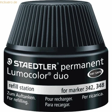 Abbildung von STAEDTLER 488 48 Lumocolor duo permanent marker Nachfüllstation für 342/348, schwarz