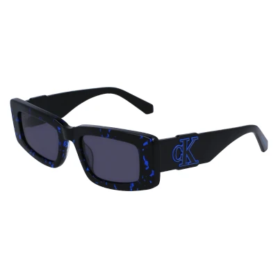 Abbildung von Calvin Klein Jeans Unisex Sonnenbrille, Größe: 52, Blue havana