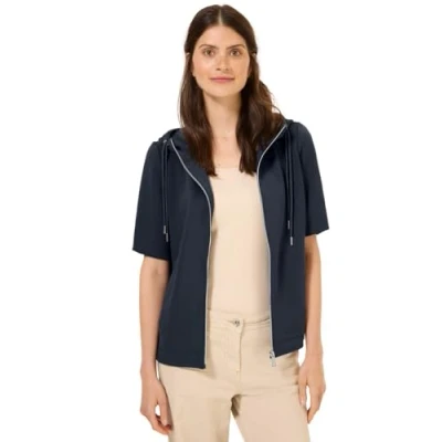 Abbildung von Cecil Kurzarm Sweatjacke, Damen, Größe: XL, Blau