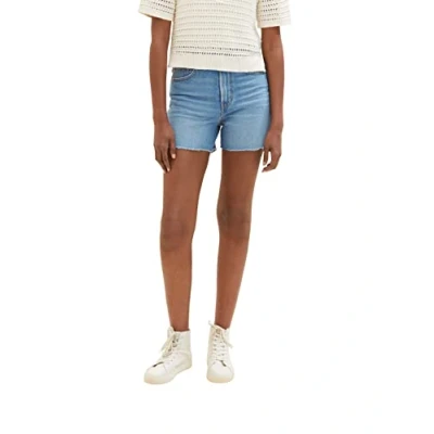Abbildung von TOM Tailor denim MOM Jeans Shorts, Damen, Größe: XL, Used mid stone blue