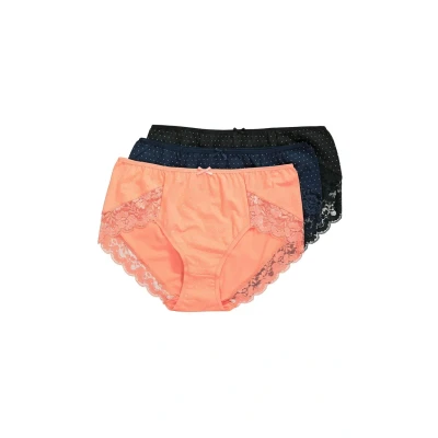 Abbildung von Ulla Popken 3 PACK Slip, Damen, Größe: 58/60, Coral