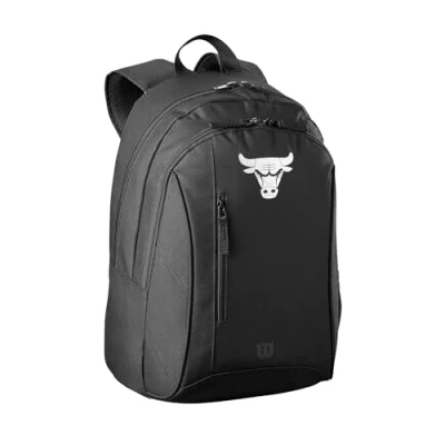 Abbildung von Wilson Rucksack NBA Team, Geeignet für 1 Basketball in offizieller Größe, Team Logo Silber, Polyester