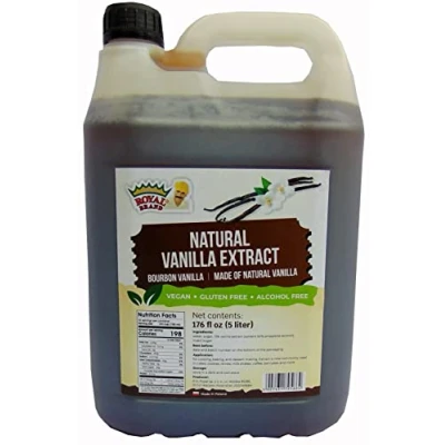 Abbildung von Royal Brand Natural Vanilla Extrakt / Alcohol Free Ohne Alkohol Bourbon /Vegan Gluten 176 fl oz 5 Liter