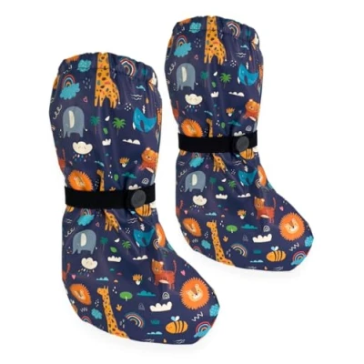 Abbildung von HECKBO Baby Füßlinge wasserdicht mit Vlies Futter verschiedene Motive Babystiefel