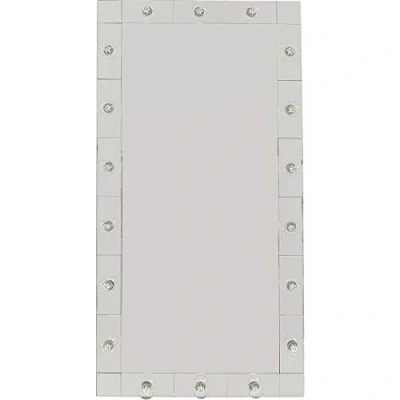 Abbildung von Kare Design Standspiegel Make Up, XL Schminkspiegel, Silber, 160x80 cm