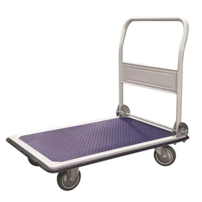 Abbildung von Wonday Faltbarer Bollerwagen, 300 kg, Maße aufgeklappt, 91 x 86 61 cm, Grau/Blau