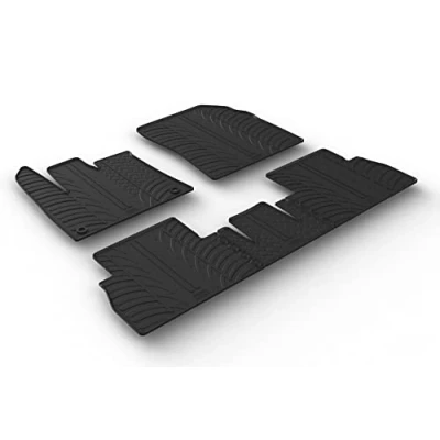 Abbildung von Gledring 0725 Fußmattensatz Gummi vorne und hinten 5 schwarz 750mm 550mm OPEL: Combo E Kasten / Kombi, Großraumlimousine, CITROËN: Berlingo