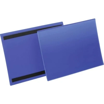 Abbildung von Durable Kennzeichnungstasche (A4 quer) Packung à 50 Stück blau, 174507