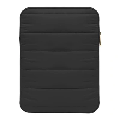 Abbildung von MoKo 9 11 Zoll Tablet Tasche Hülle, Tragetasche mit Steppnaht Handwerk, Reisetasche aus Polyester Pongee Kompatibel iPad Air 5/4th 10.9, Pro inch, 10th 9/8th 10.2, Schwarz
