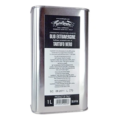 Abbildung von Olivenöl Extra Vergine mit Wintertrüffel Aroma (Trüffelöl), Tartuflanghe, 1 l