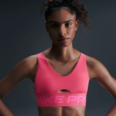 Abbildung von Nike Performance INDY Plunge BRA BOLD Sportbh mit mittlerer Stützkraft, Damen, Größe: XL, Aster pink/pinksicle