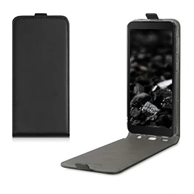 Abbildung von kwmobile Schutzhülle kompatibel mit Samsung Galaxy Xcover 5 Hülle Handy Flip Case Handyhülle Schwarz