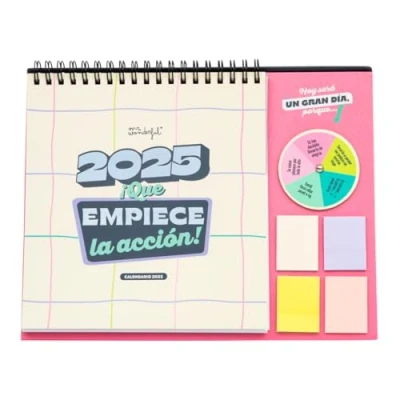 Abbildung von Mr. Wonderful Tischkalender mit Roulette 2025 2025: Lassen Sie die Action beginnen! Enthält 2 Blöcke Haftnotizen und 4 Aufkleberbögen