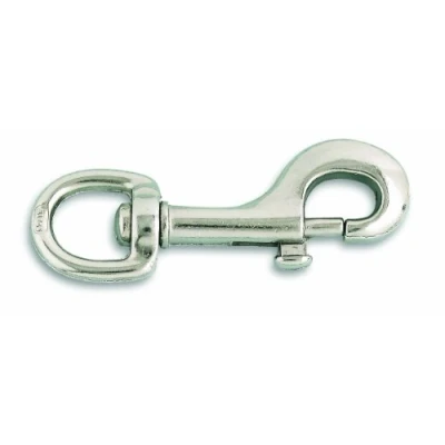 Abbildung von Chapuis VPMP00 Karabinerhaken, vernickelt, Zamak Legierung, bis 26 kg, Länge 63 mm