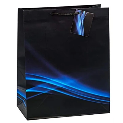 Abbildung von TSI Geschenktüten BUSINESS WAVE, Größe: Groß (HxBxT 32 x 26 13,5 cm), 12er Packung, Art. Nr. 85313