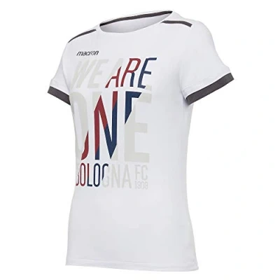 Abbildung von Macron Bfc Merch Ca Woman BIA, T Shirt aus Baumwolle, für Damen, Bologna FC 2020/21, Weiß, L