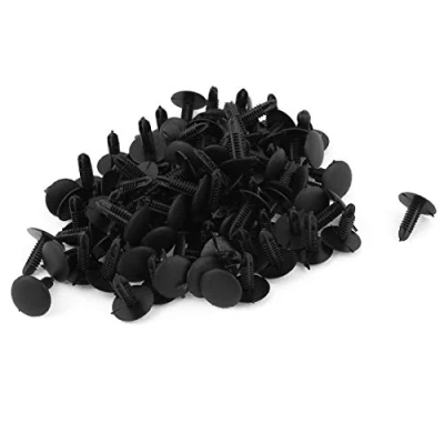 Abbildung von sourcing map 100 Stk. 5mm Loch Kunststoff Niete Stossstange Tuer Kotfluegel Befestigung Clips de
