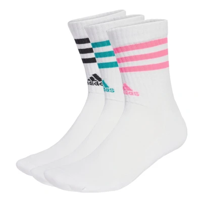 Abbildung von 3 Streifen Cushioned Crew Socken. Paar