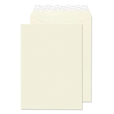 Abbildung von Blake Premium Business 71653 Briefumschläge Haftklebung Auster Wove C4 324 x 229 mm 120 g/m² 20 Stück