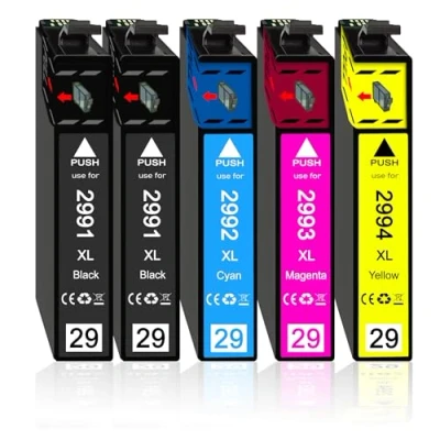 Abbildung von 29XL Tintenpatronen Kompatibel/Ersatz für Epson XP 235 245 247 255 257 332 335 342 345 352 355 432 435 442 445 452 455 (5er)