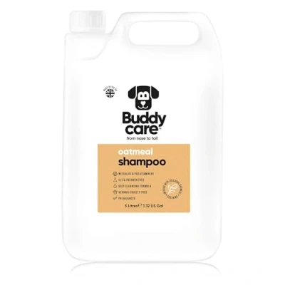 Abbildung von Haferflocken Hundeshampoo von Buddycare Shampoo für Hunde Mit gereizter Haut Beruhigend und Feuchtigkeitsspendend Aloe Vera Pro Vitamin B5 (5L)
