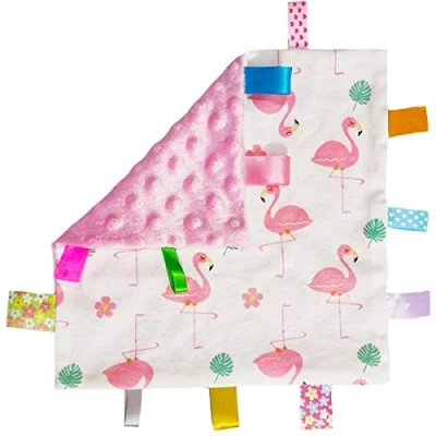 Abbildung von Baby Rosa Tag Sicherheitsdecke Warm Sicher Plüsch Sicherheit Tröster Decke, super weiche Blanket Spielzeug beste Dusche Geschenk für