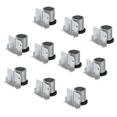 Abbildung von GedoTec Sockelfüße Sockel Höhenversteller zum Einbohren &amp; Schrauben Tragkraft 150 kg Verstellfuß Stahl massiv +20 mm höhenverstellbar 20 Stück Möbelfüße Küche mit Auflagewinkel