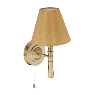 Abbildung von relaxdays Wandleuchte Wandlampe mit Schirm, Messing