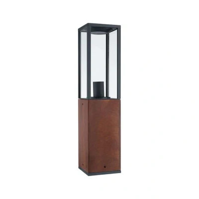 Abbildung von Paulmann LED Gartenstrahler &quot;Lichtobjekt Timba IP44 eckig 600mm max. 60W 230V E27 Holz&quot;, 1 flammig, Leuchtmittel ohne
